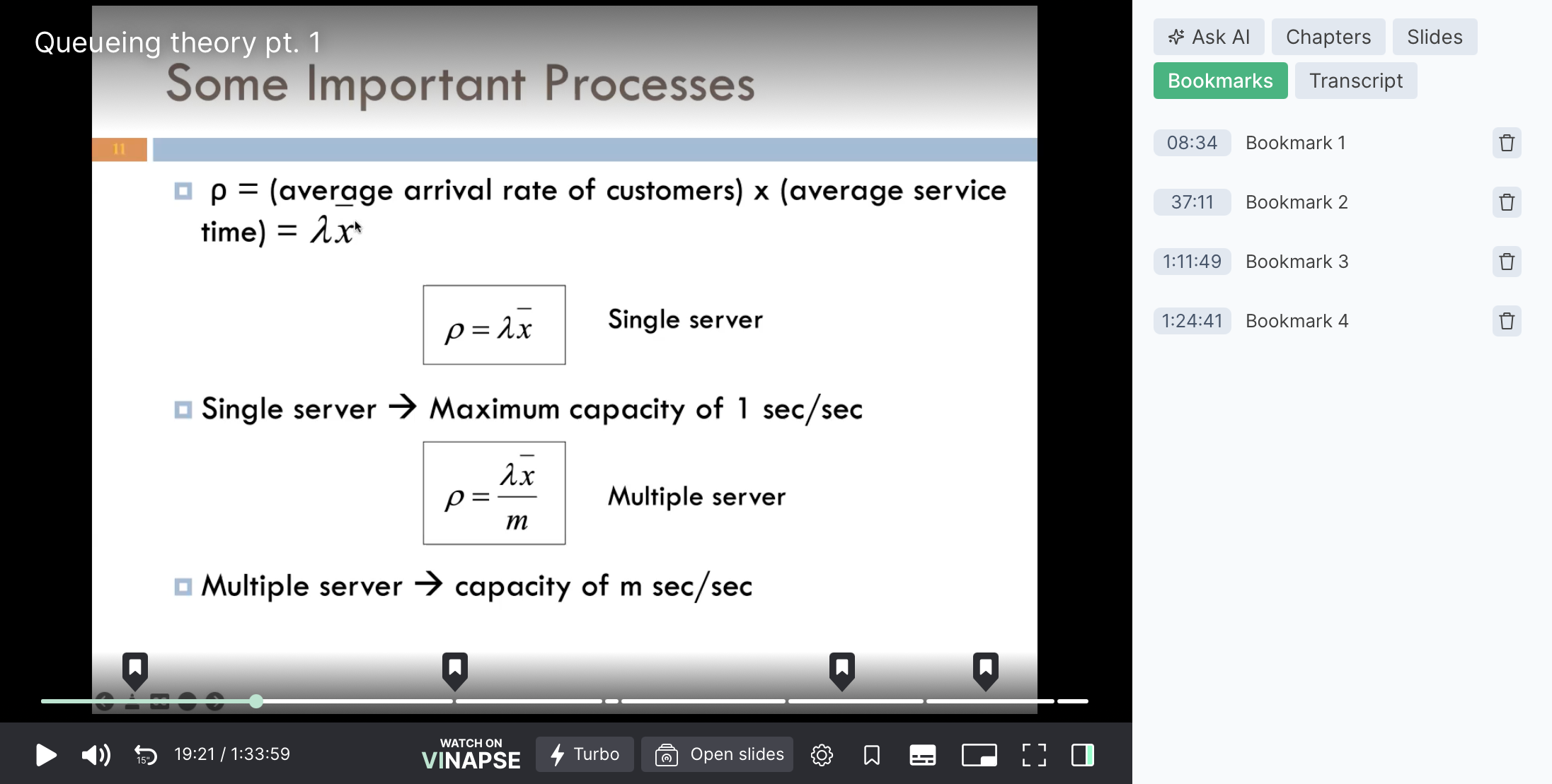 Bookmarks on Timeline